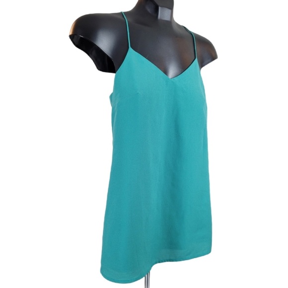 Dynamite Tank Top Teal V Neck - Picture 2 of 6